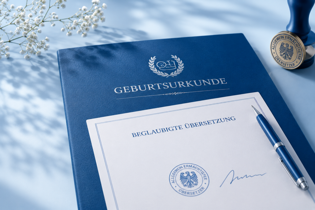 beglaubigte Übersetzung einer Geburtsurkunde Italienisch Deutsch